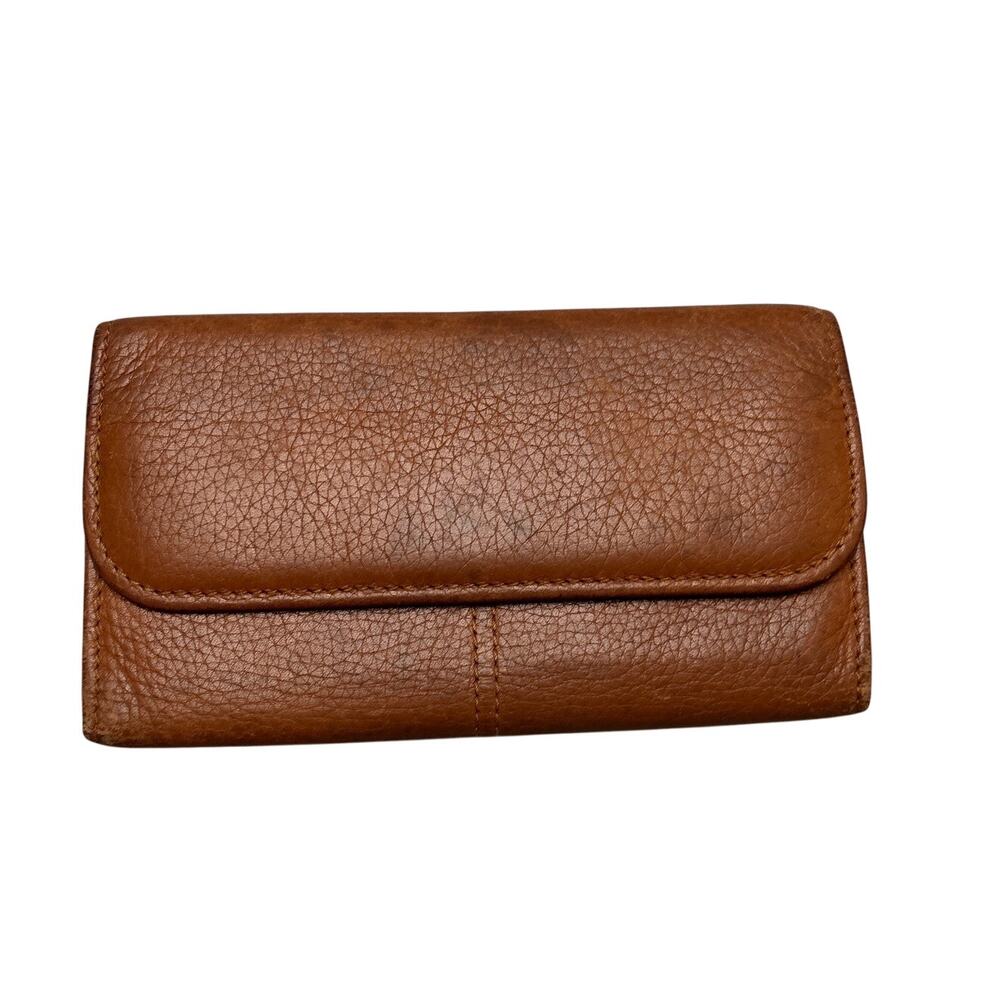 Vintage Coach Leather Trifold Wallet